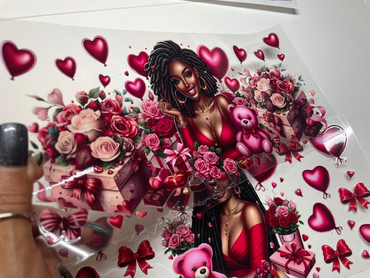 2 pc. Black Heritage UV DTF Sticker for Tumbler