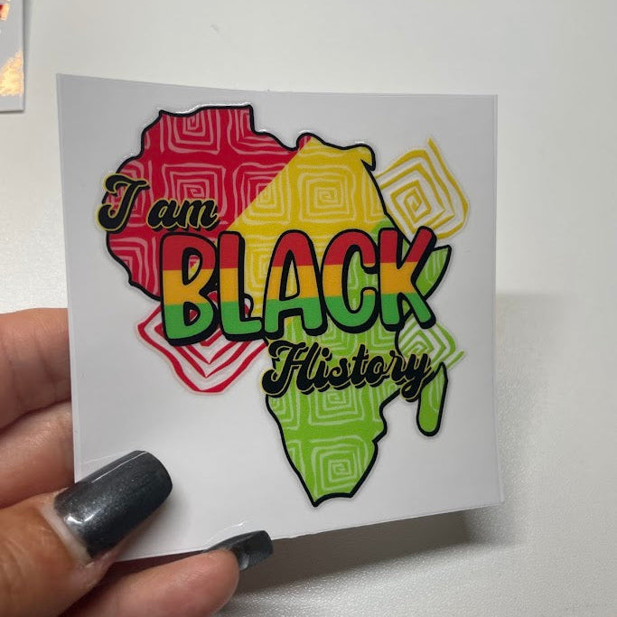 Black Heritage Sticker UV DTF