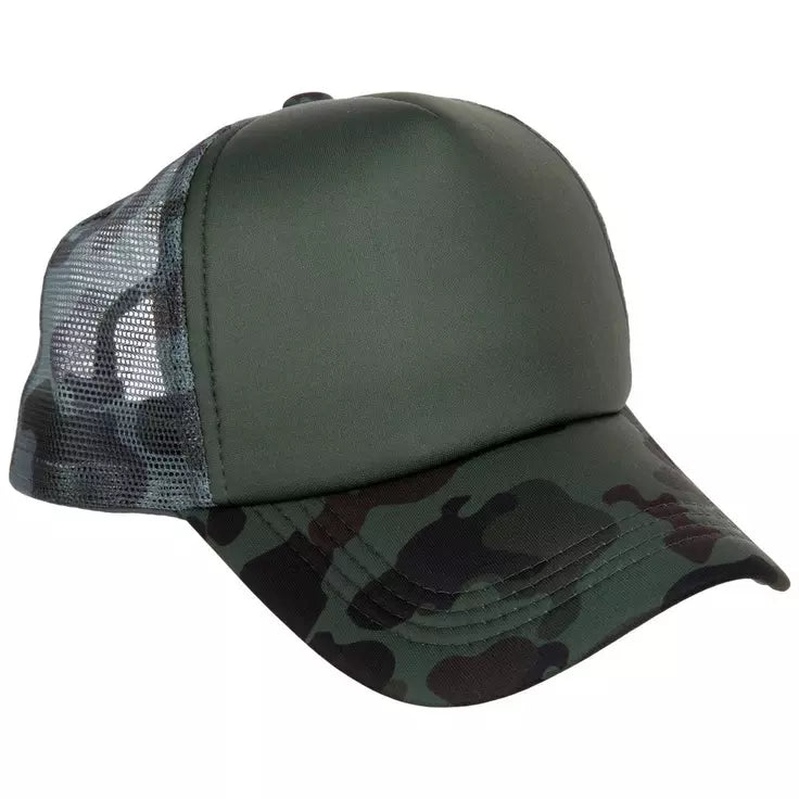 Bulk Foam 5-Panel Mesh Back Trucker Hat with any design