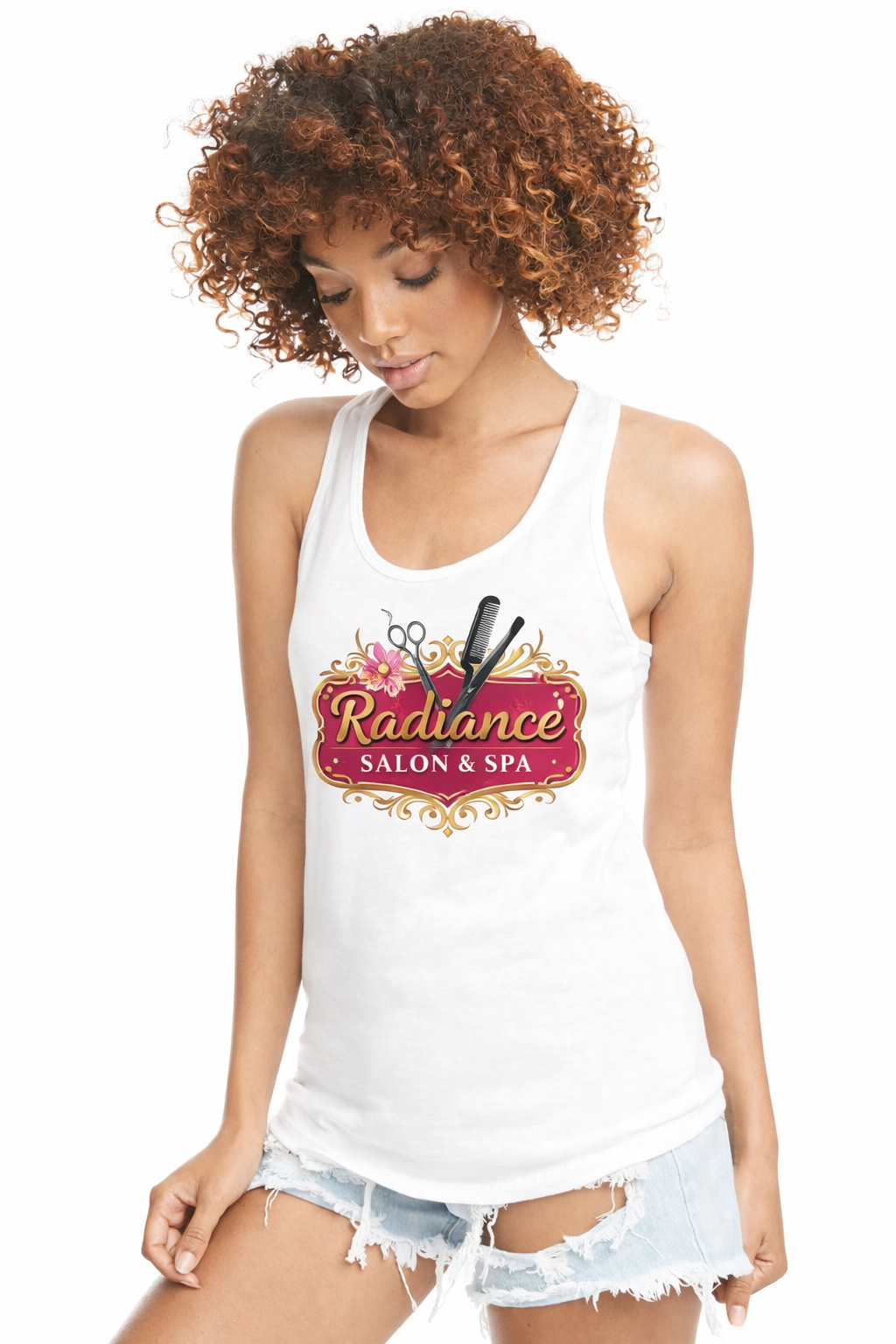 Ladies Racerback Tank with any design