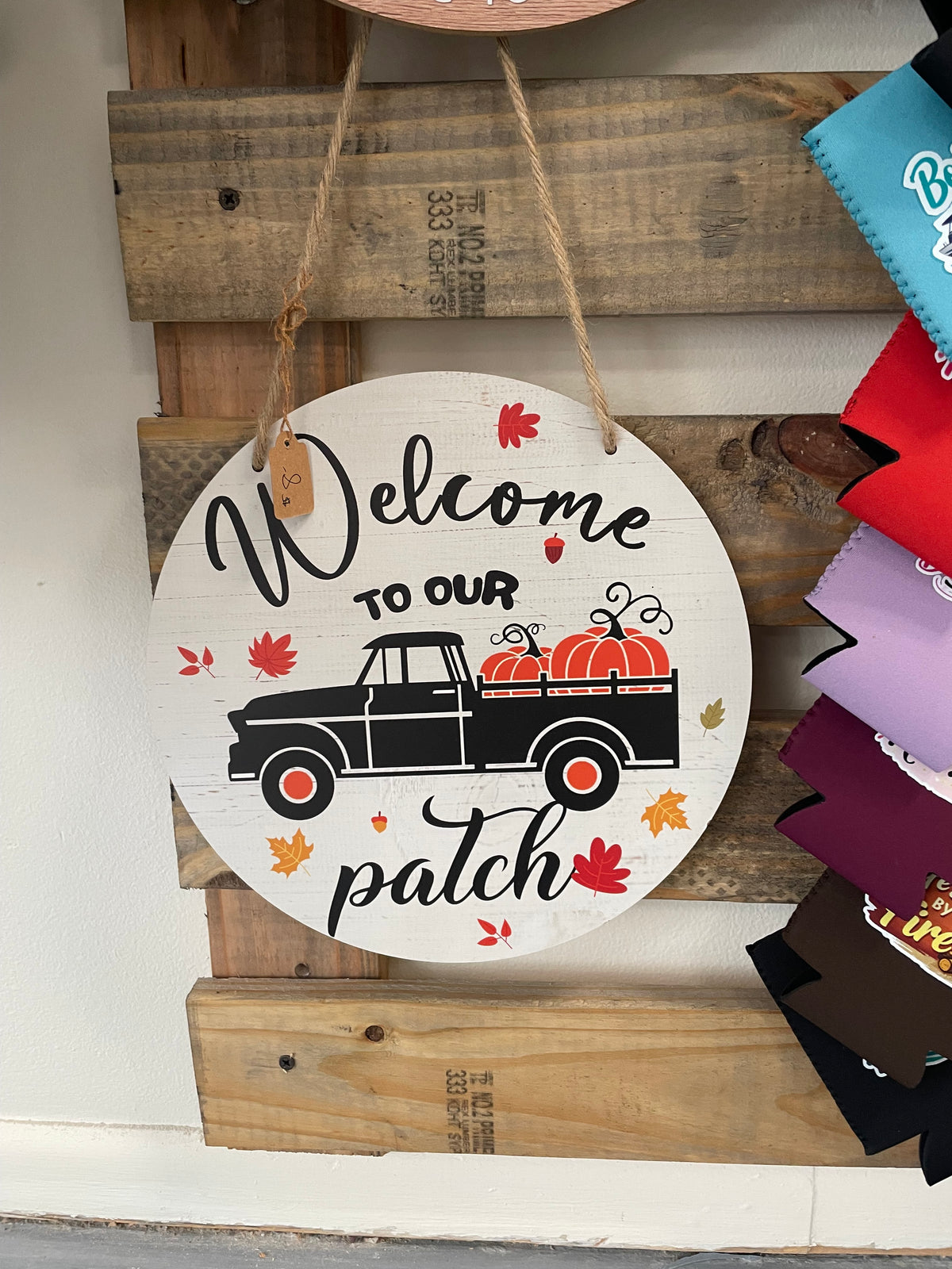 Welcome Pumpkin Patch Door Sign