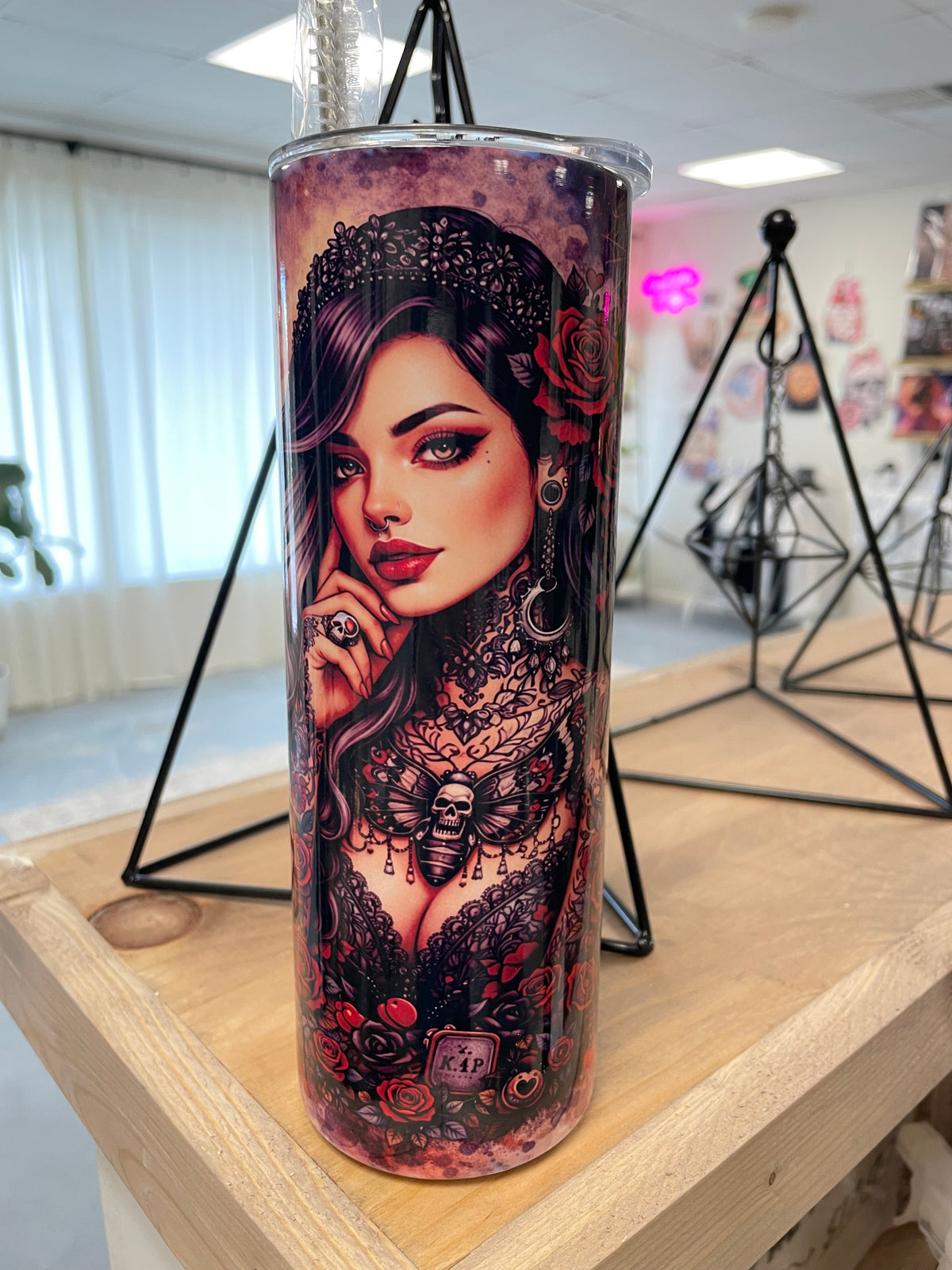 Vicious Tattoo Girl Stainless Tumbler