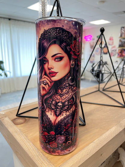 Vicious Tattoo Girl Stainless Tumbler