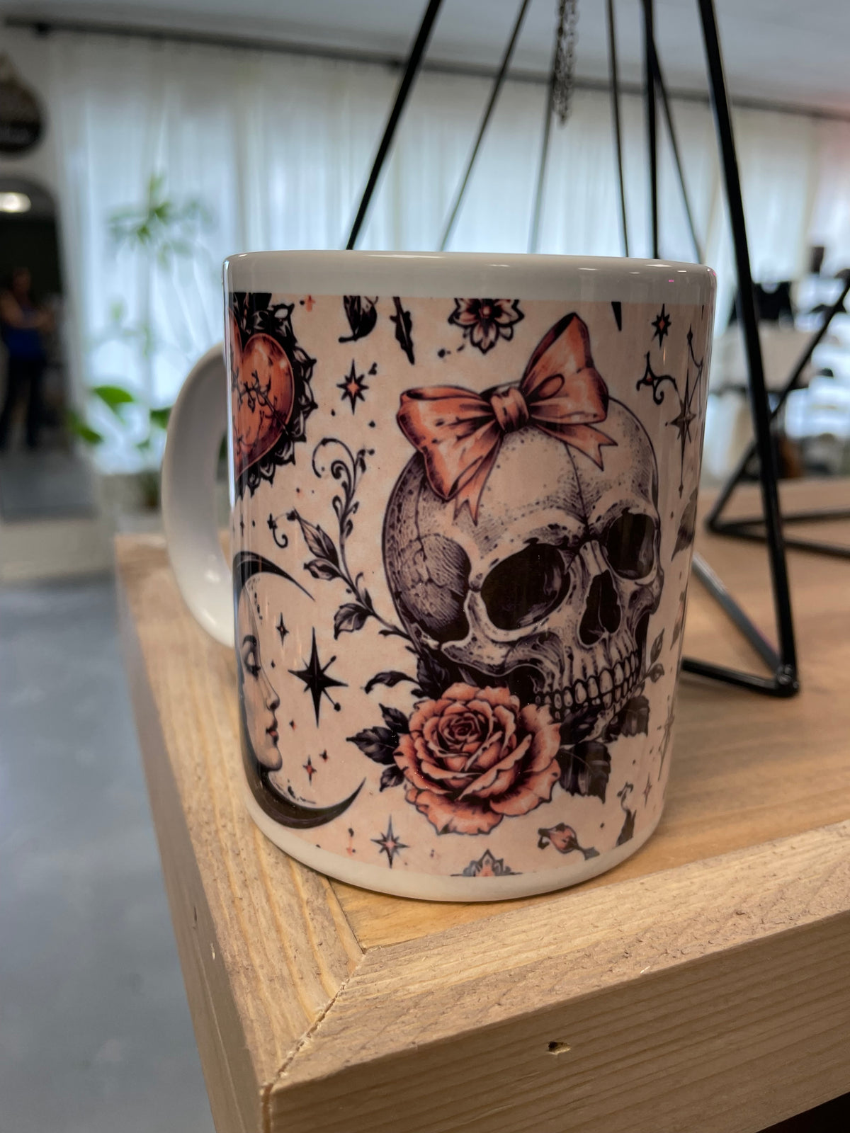 Skull Dagger Rose Coffee Mug