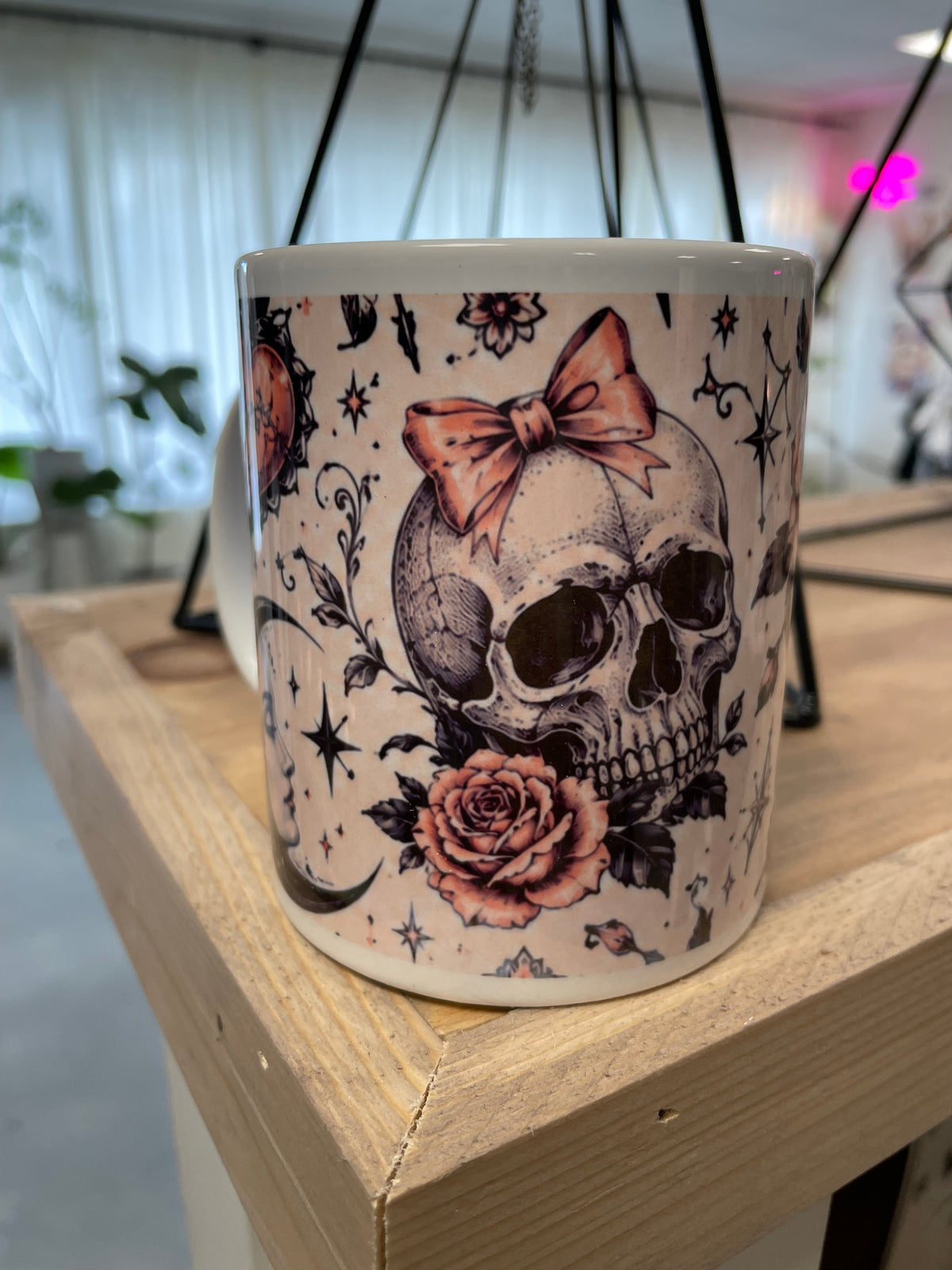 Skull Dagger Rose Coffee Mug