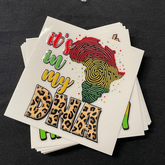 Black Heritage Sticker UV DTF