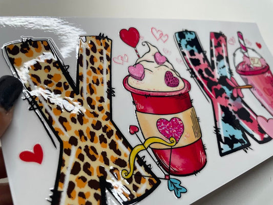 Love UV DTF Sticker for Tumbler