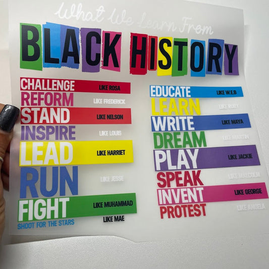 Black Heritage DTF Transfer