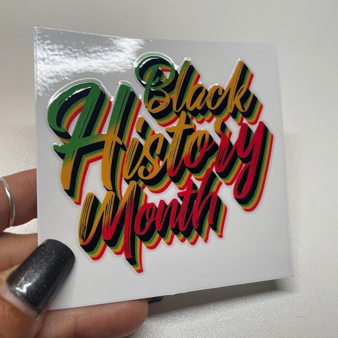 Black Heritage Sticker UV DTF