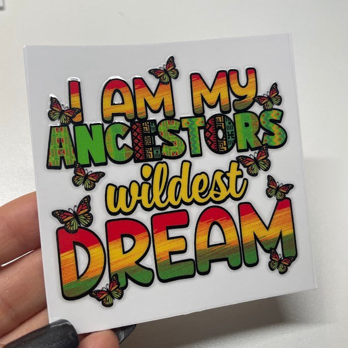 Black Heritage Sticker UV DTF