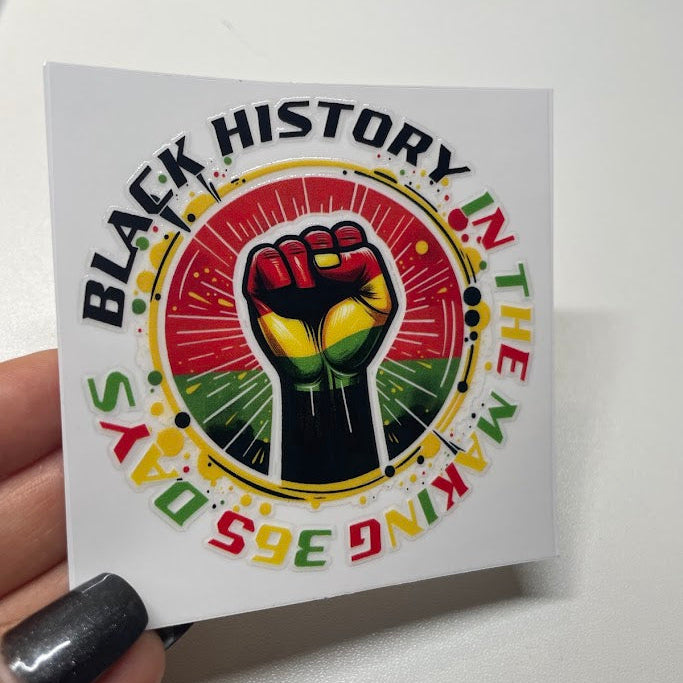 Black Heritage Sticker UV DTF