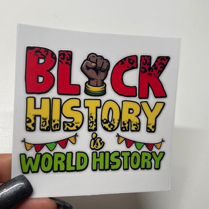 Black Heritage Sticker UV DTF