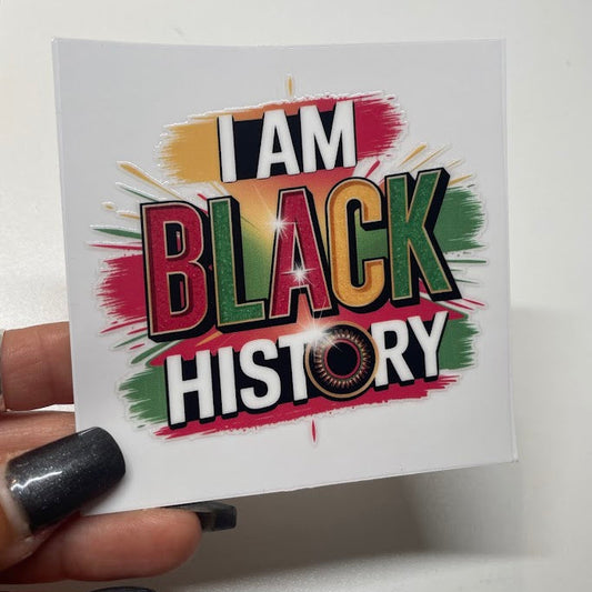 Black Heritage Sticker UV DTF