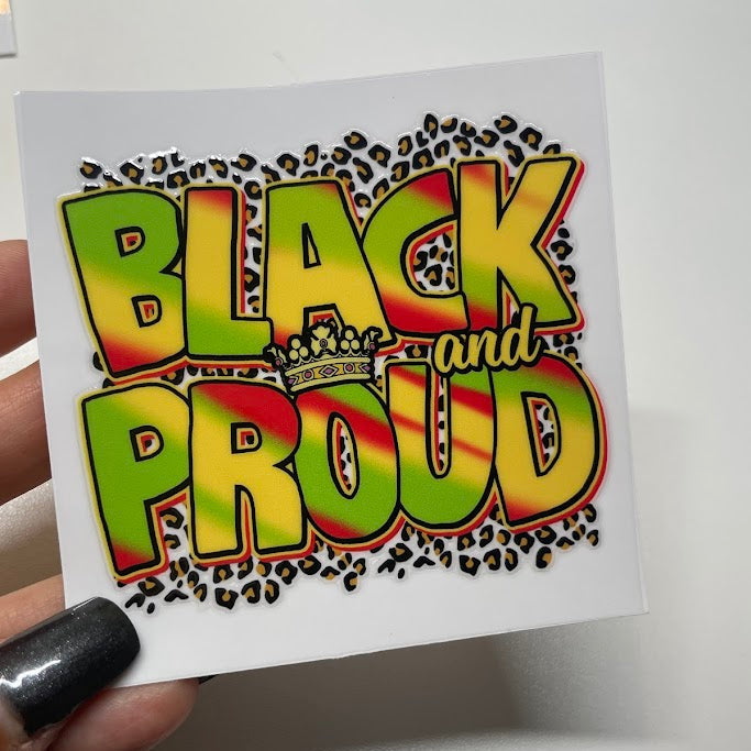 Black Heritage Sticker UV DTF