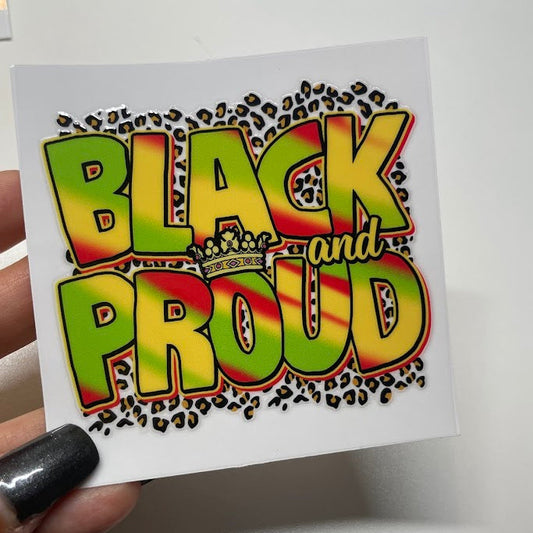 Black Heritage Sticker UV DTF