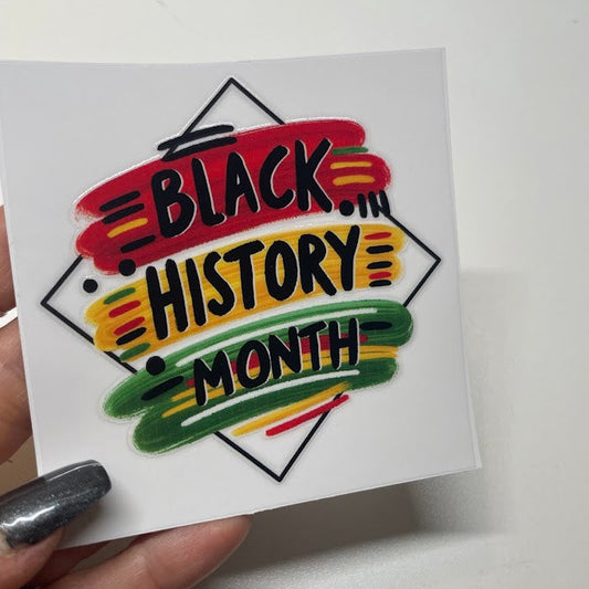 Black Heritage Sticker UV DTF