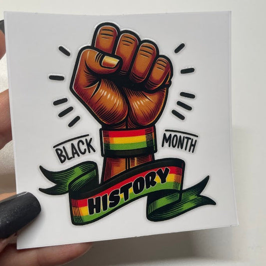Black Heritage Sticker UV DTF