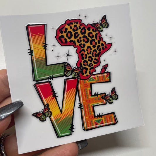 Black Heritage Sticker UV DTF