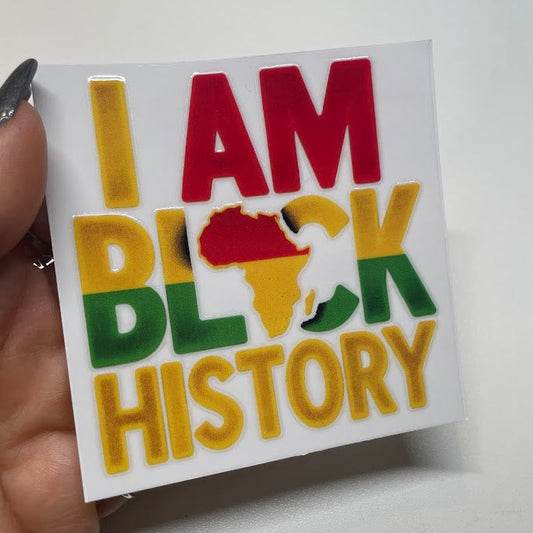 Black Heritage Sticker UV DTF