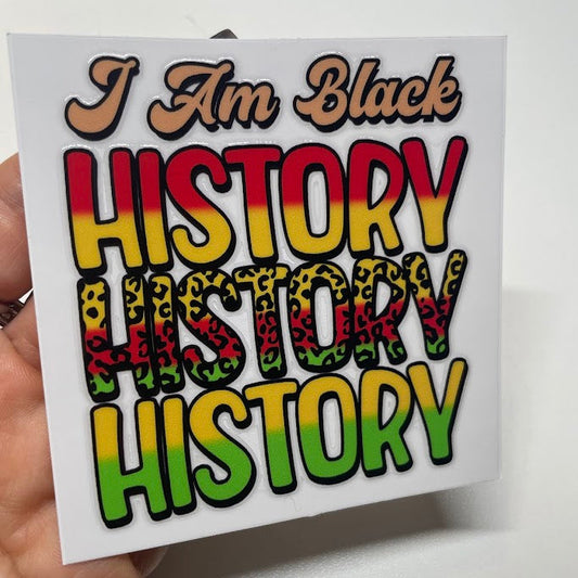 Black Heritage Sticker UV DTF