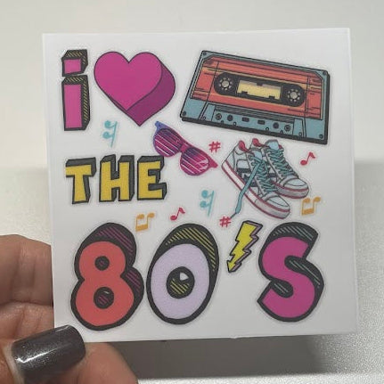 80's - 90"s Retro Sticker UV DTF