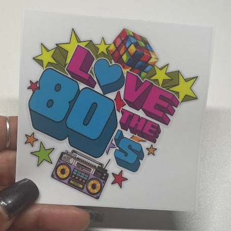 80's - 90"s Retro Sticker UV DTF