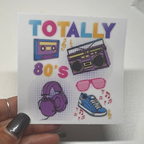 80's - 90"s Retro Sticker UV DTF