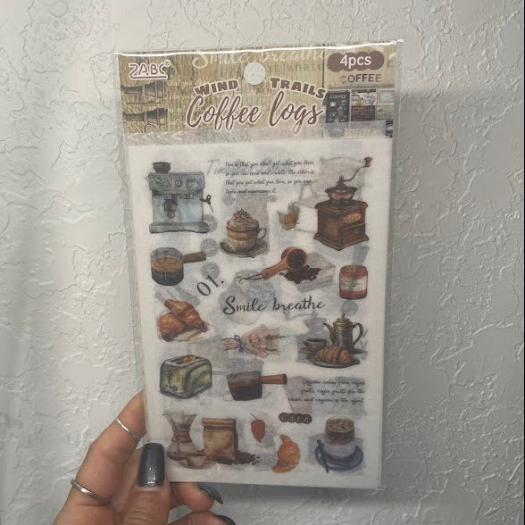 Vintage Coffee Sticker Pack