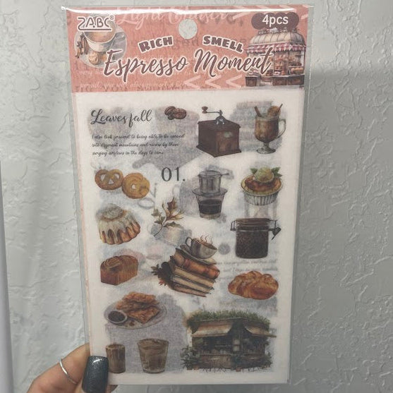 Vintage Coffee Sticker Pack