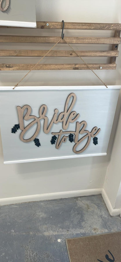 Wooden Bridal Bride Wedding Farmhouse Wood Sign Prop