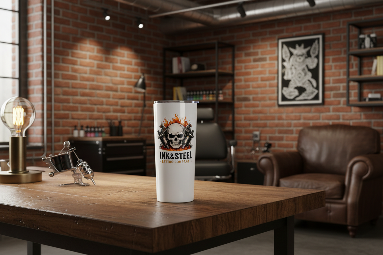 INK & STEEL Tumbler Lifestyle Mockup